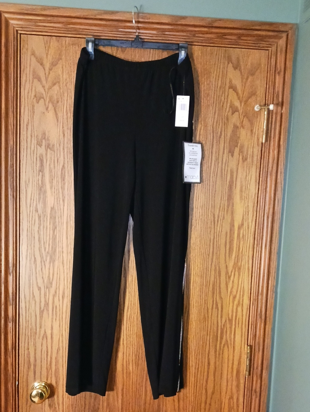 NWT Women's MSK Pull On Stretch With Rhinestone Side Slits